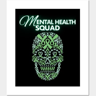 Mental Health Squad Awareness Week 2024 Men Women Kids Posters and Art